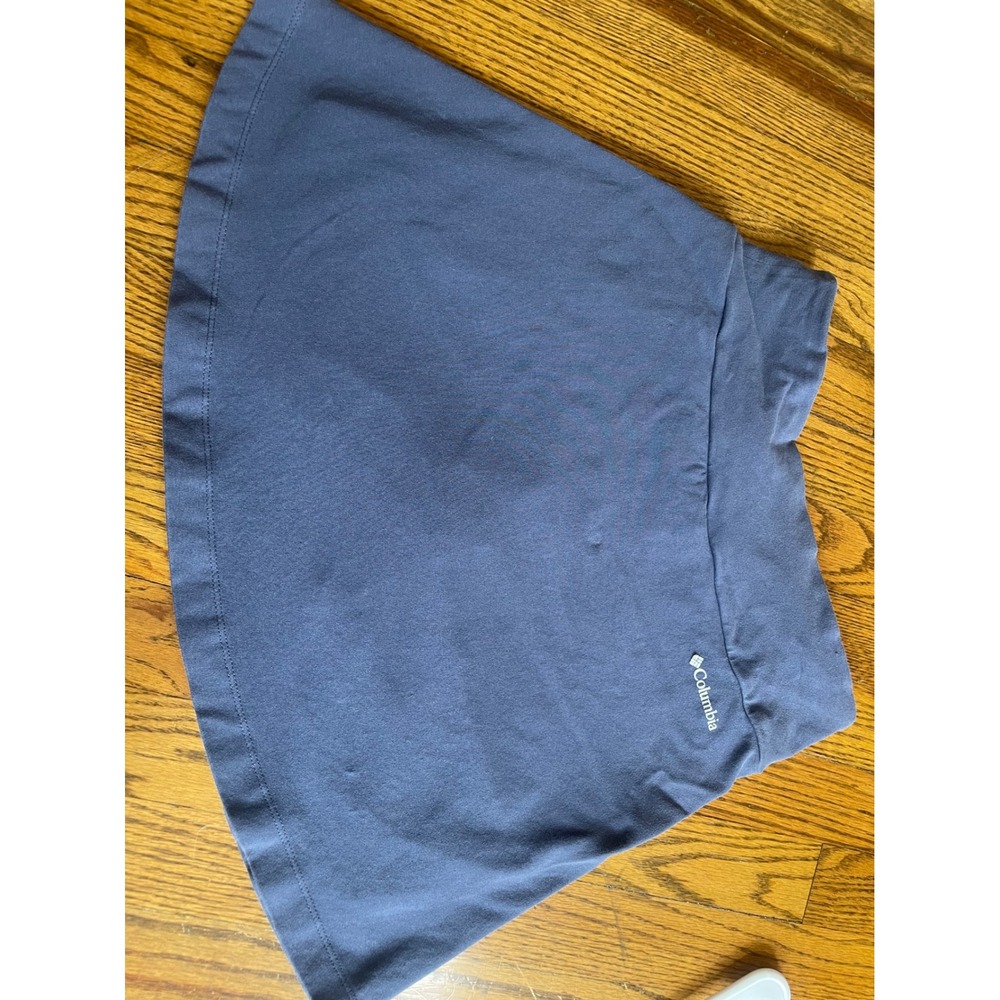 Columbia Skort Women M Blue Knit Athletic Casual Skirt Shorts Hiking Active Fun